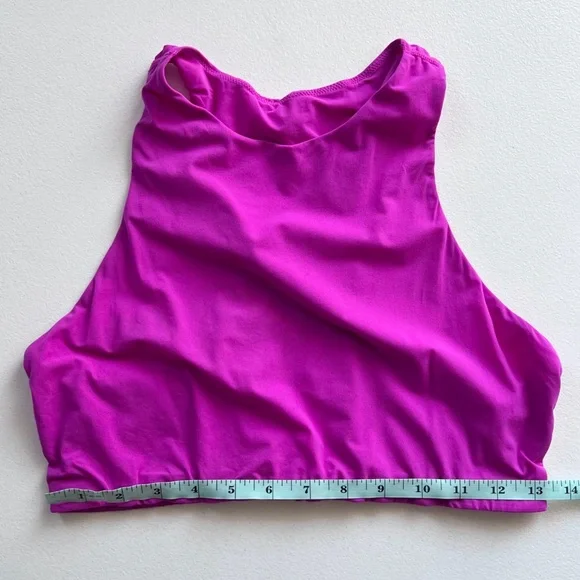 Skims Women's Pink High-Neck Crop Top - Picture 8 of 9